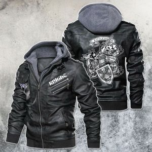Black, Brown Leather Jacket For Men Western Mercenary Knight Motorcycle Rider