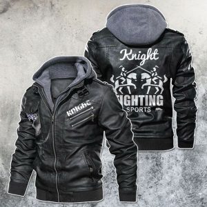 Black, Brown Leather Jacket For Men Knight Fighting Sport Motorcycle Rider