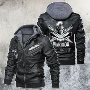 Black, Brown Leather Jacket For Men Be A Warrior Motorcycle Rider