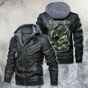 Black, Brown Leather Jacket For Men Bad Man Meets Booty
