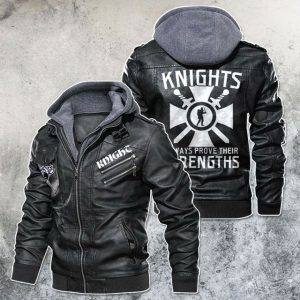 Black, Brown Leather Jacket For Men Real Knights Always Prove Their Strengths Motorcycle Rider