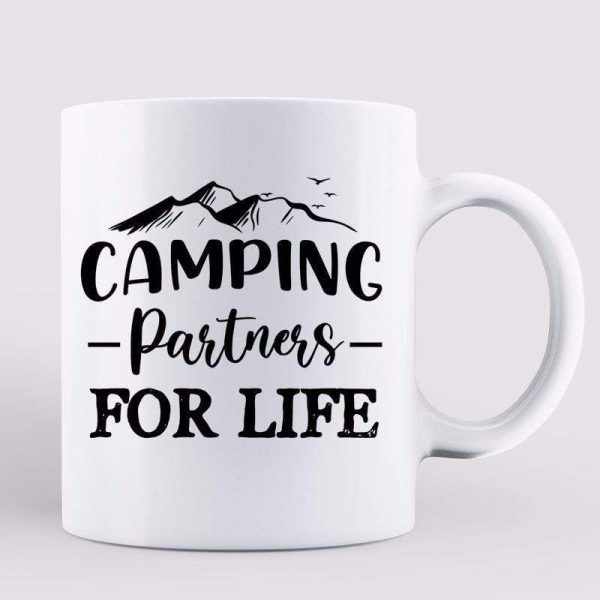 AOP Mugs Camping Couple Sitting On Car Personalized Mug 11oz