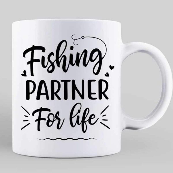 AOP Mugs Couple Fishing Lake Landscape Personalized Mug 11oz
