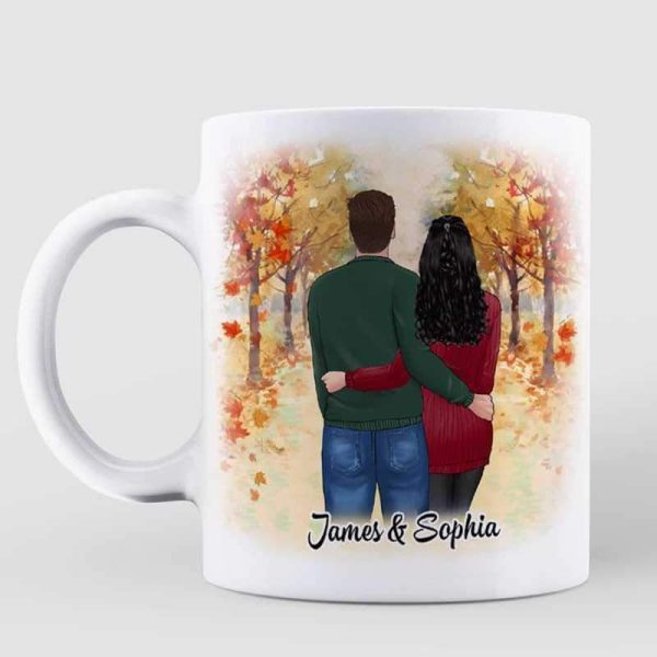 AOP Mugs God Blessed The Broken Road Couple Personalized AOP Coffee Mug 11oz