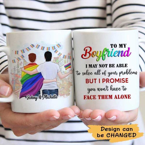 AOP Mugs To My Boyfriend LGBT Couple Street Personalized AOP Mug 11oz