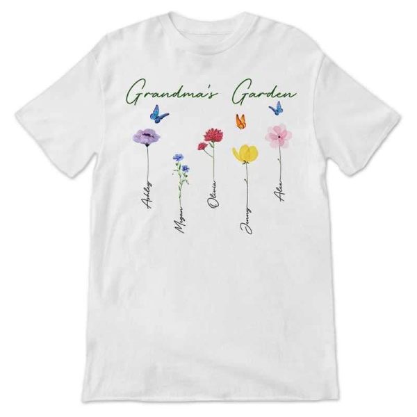 Apparel Family Watercolor Flowers Personalized Shirt