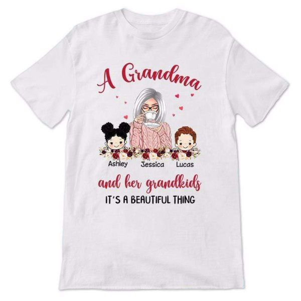 Apparel Grandma And Grandkids Beautiful Thing Personalized Shirt