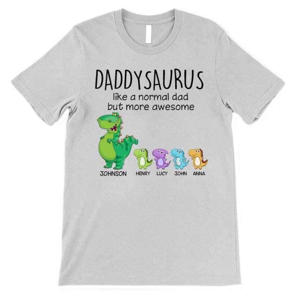 Apparel Grandpasaurus And Kids Personalized Shirt (1-10 Kids)