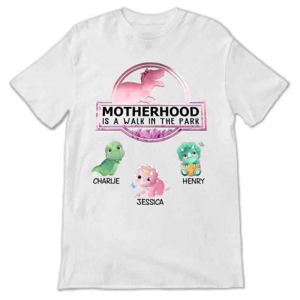 Apparel Motherhood Mamasaurus Cute Little Dinosaur Personalized Shirt