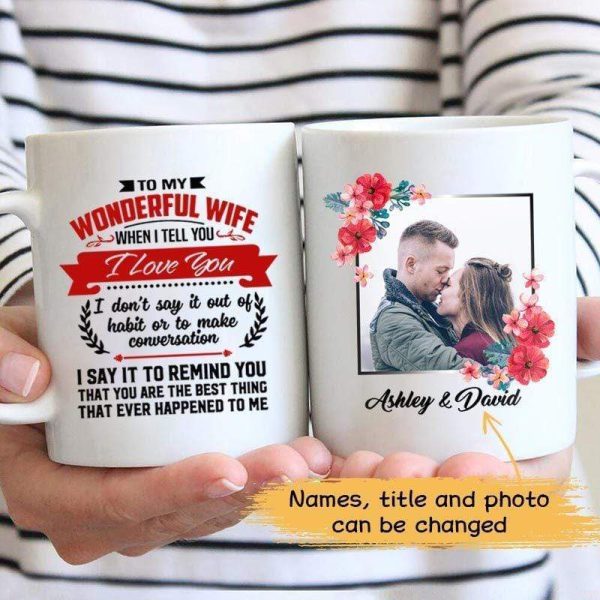 Mugs Best Thing Ever Happened Couple Personalized Photo Mug 11oz