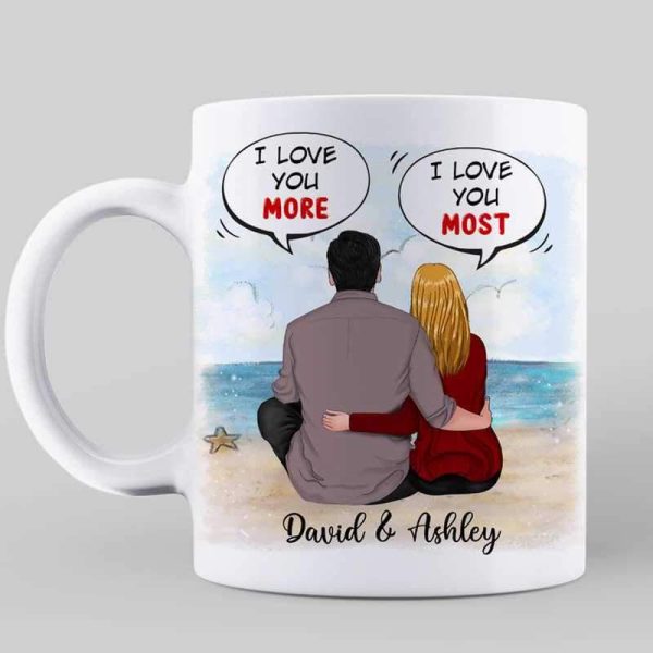 Mugs Couple At Sea Personalized Mug 11oz