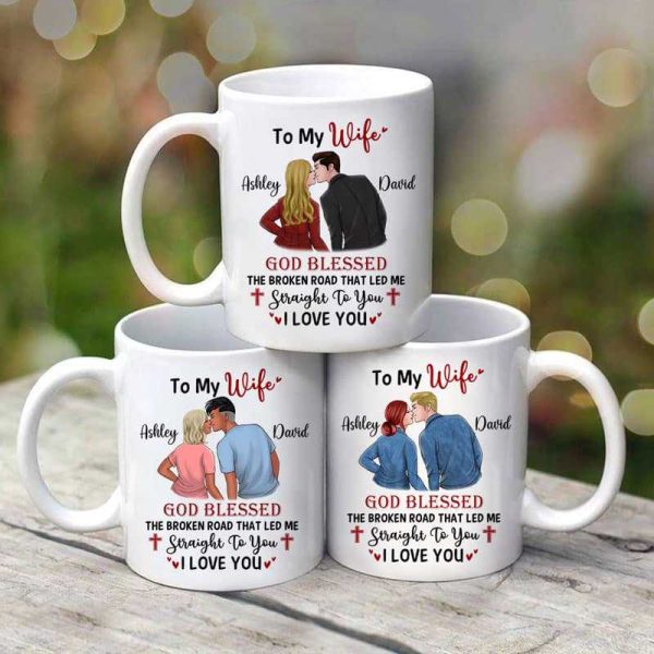 Mugs Couple To My Wife Valentine Personalized Mug 11oz