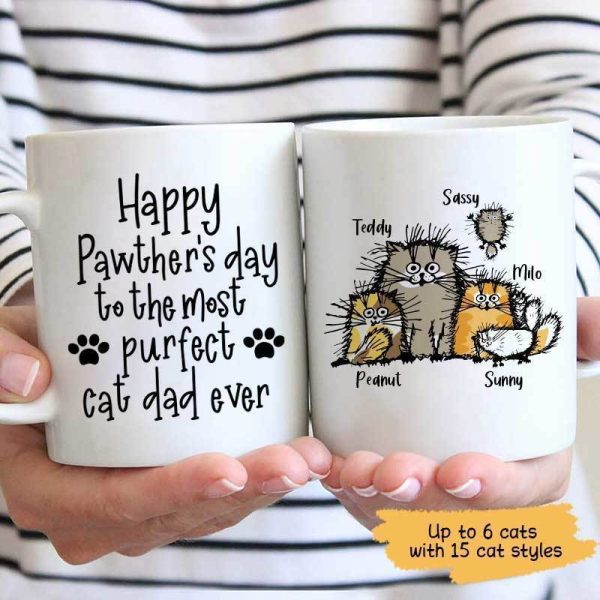 Mugs Happy Pawther's Day Funny Personalized Coffee Mug 11oz