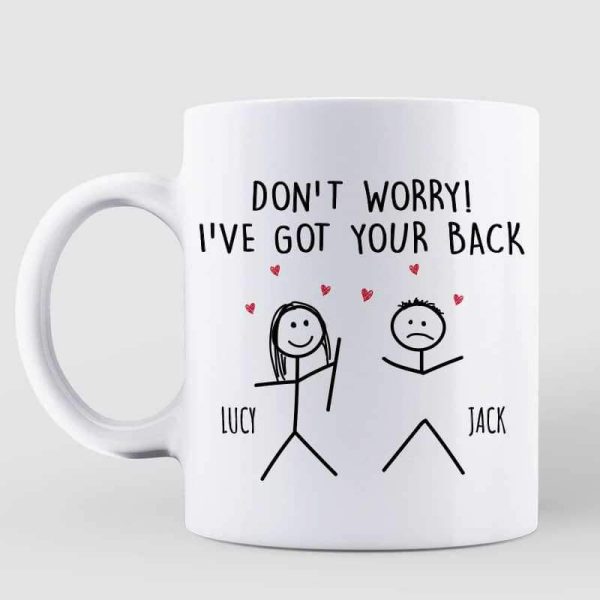 Mugs I‘ve Got Your Back Funny Couple Personalized Mug 11oz