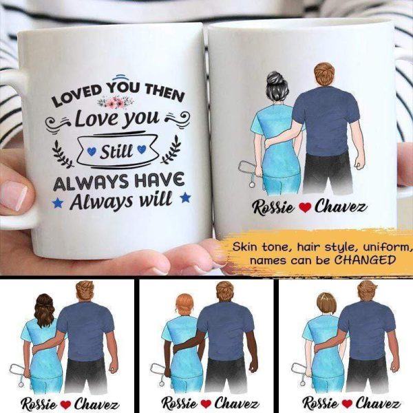 Mugs Job - Nurse Couple Personalized Mug 11oz