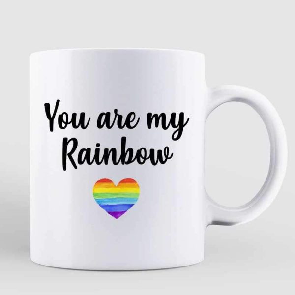 Mugs LGBT Couple On Bridge Personalized Mug 11oz
