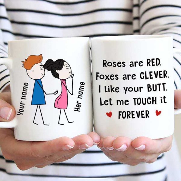 Mugs Rose Are Red Stick Couple Personalized Mug 11oz