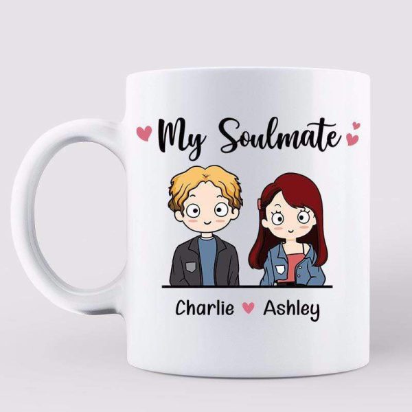 Mugs Soulmate Chibi Couple Personalized Mug 11oz