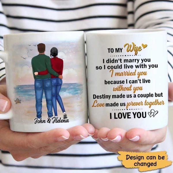 Mugs To My Wife Couple Personalized Mug 11oz