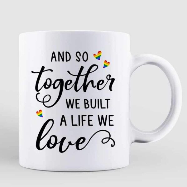 Mugs Together Built Life LGBT Couple Dogs Personalized Coffee Mug 11oz