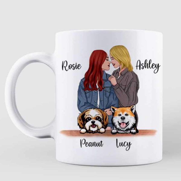 Mugs Together Built Life LGBT Couple Dogs Personalized Mug 11oz