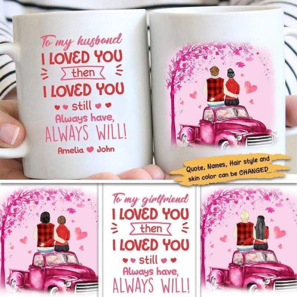 Mugs Truck With Heart Couple Personalized Coffee Mug 11oz