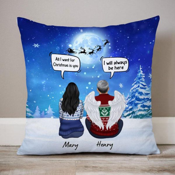 Still Talk About You Conversation, Christmas Memorial Gift, Personalized Pillow