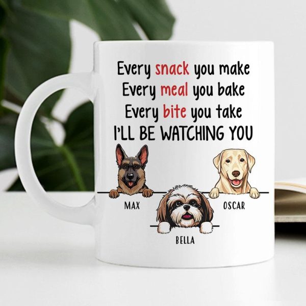 Watching You, Funny Personalized Mug, Father's Day gift, Custom Gift for Dog Lovers