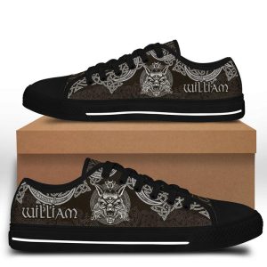 Viking Personalized Name Low Top Shoes