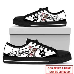 Dog Lover Personalized Name Low Top Shoes