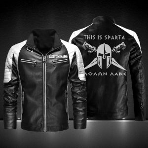 Personalized Leather Jacket PThis Is Sparta