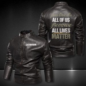 Personalized Leather Jacket Jesus Died For All Of Us