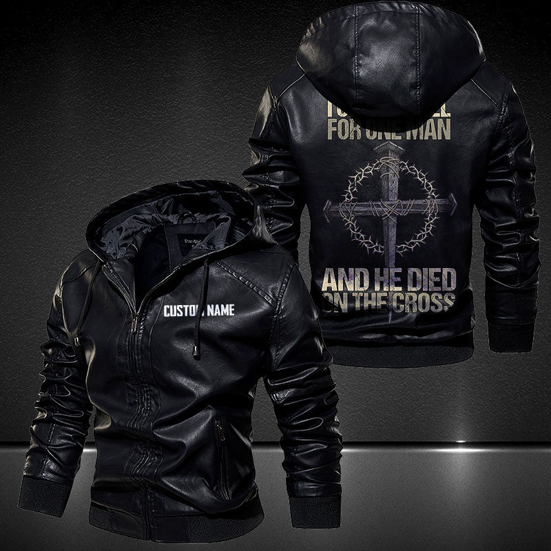 Personalized Leather Jacket I Only Kneel For One Man And He Died On The ...