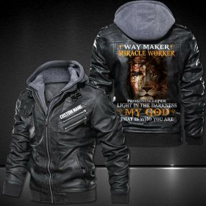 Personalized Leather Jacket My God - That Is Who You Are