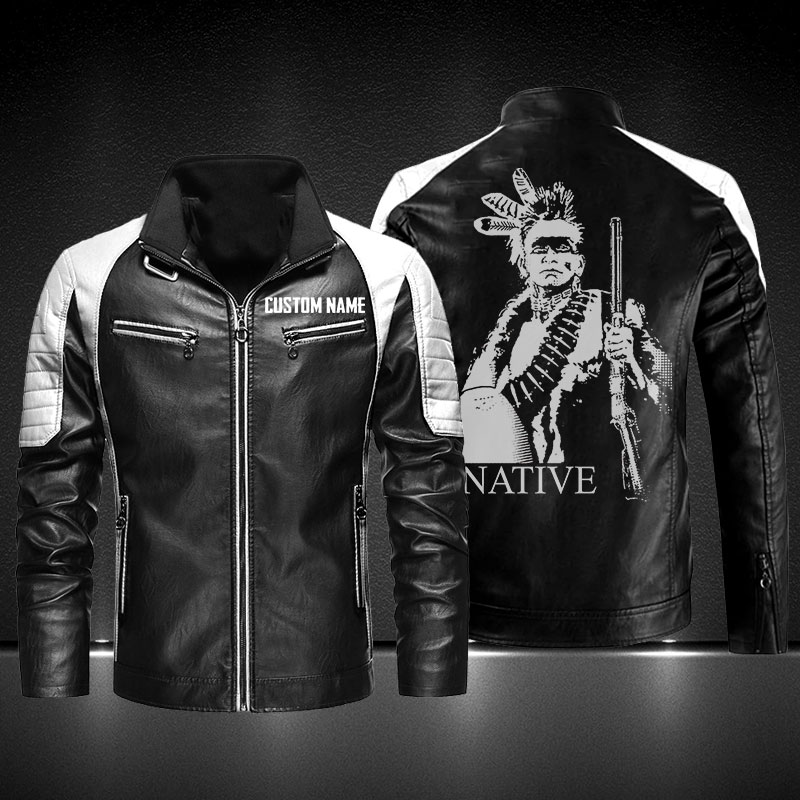 Personalized Leather Jacket Proud Native – Vetigoti