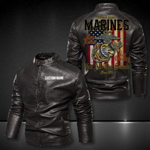Personalized Leather Jacket Marines-Nor Honor Nor Country Nor All That Served