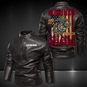 Personalized Leather Jacket Marines Are Not A Branch - They Are A Breed