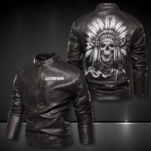Personalized Leather Jacket Native Pride