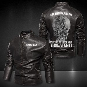Personalized Leather Jacket Life, Liberty And The Pursuit Of Those Who Threaten It