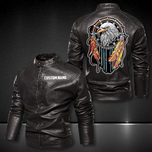 Personalized Leather Jacket The Native Eagle