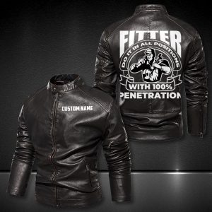 Personalized Leather Jacket Fitter Do It In All Position With 100% Penetration Motorcycle