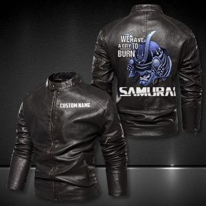 Personalized Leather Jacket We Have A City To Burn Motorcycle