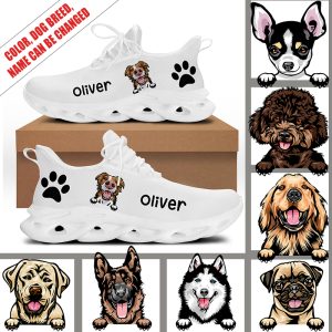Dog Lover Gift Personalized Dog Breed Clunky Sneakers