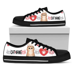 Personalized Low Top Cat Lover