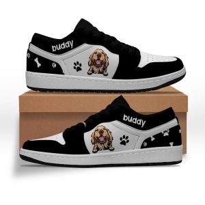 Dog Lover Gift Personalized Name Black Jd Sneakers