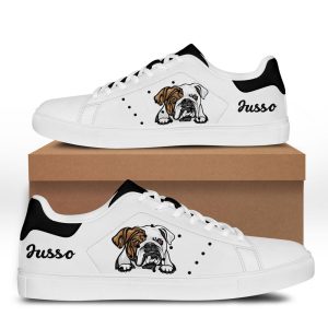 I Love My Dog Personalized Dog Breed Skate Color Shoes