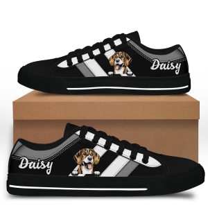 I Love My Dog Personalized Dog Breed And Name Low Top Color Shoes