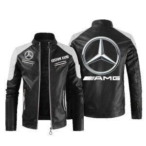 AMG Leather Jacket, Warm Jacket, Winter Outer Wear