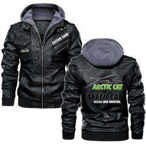 Arctic cat Leather Jacket, Warm Jacket, Winter Outer Wear