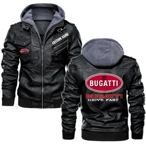 Bugatti Leather Jacket, Warm Jacket, Winter Outer Wear